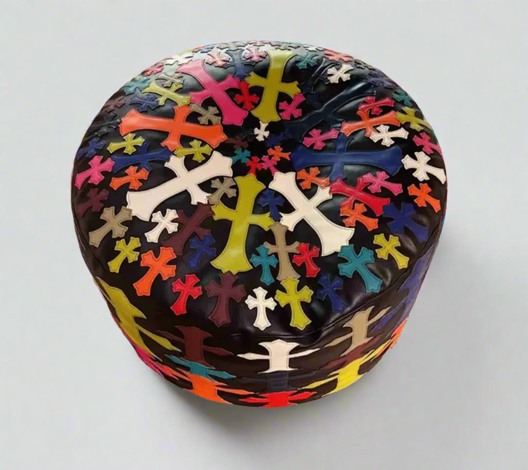 Beanbag with Gothic Crosses - Multicolor
