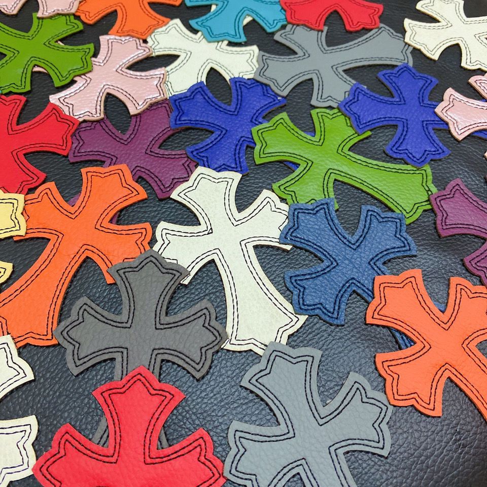 Ottoman with Gothic Crosses - Multicolor