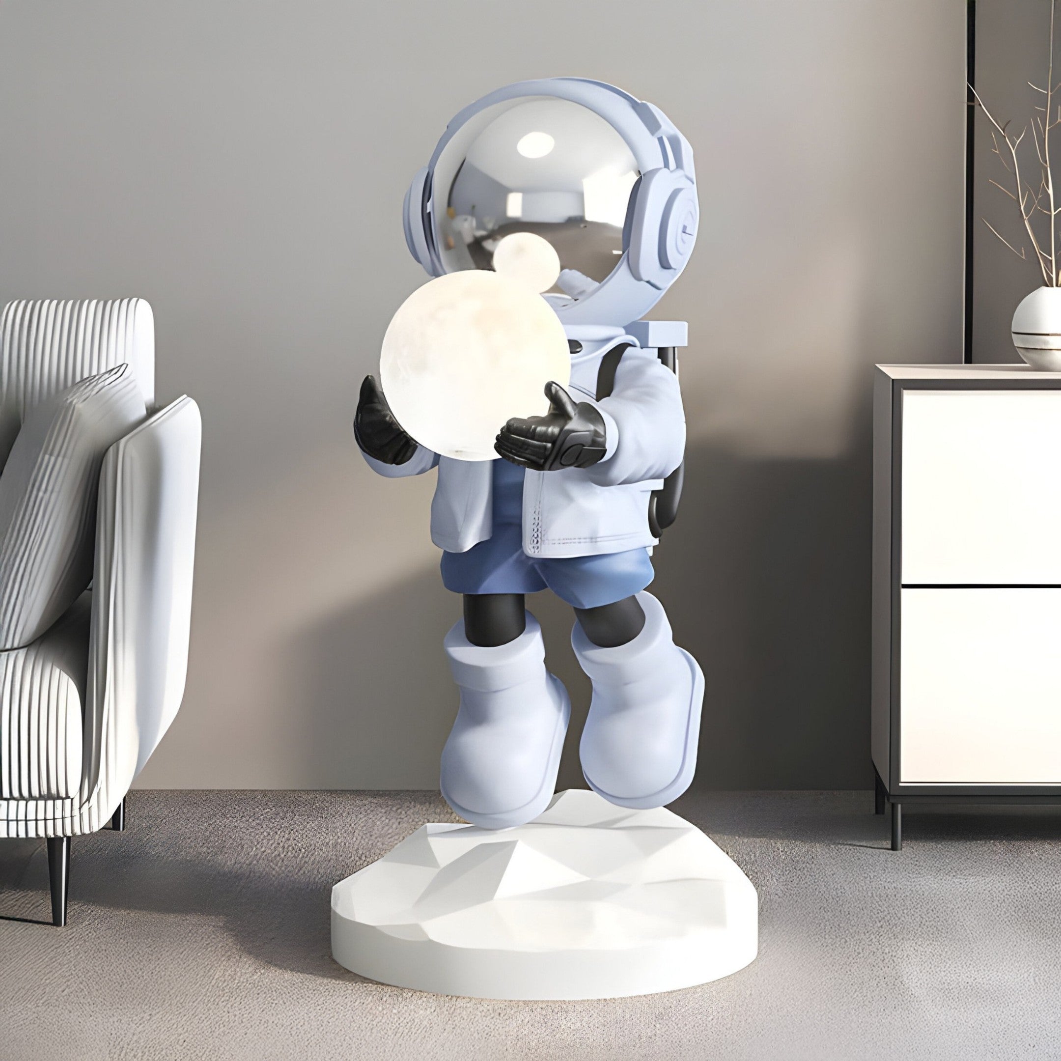 Cosmic Sky Astronaut Glow Hover Sculpture - 80cm