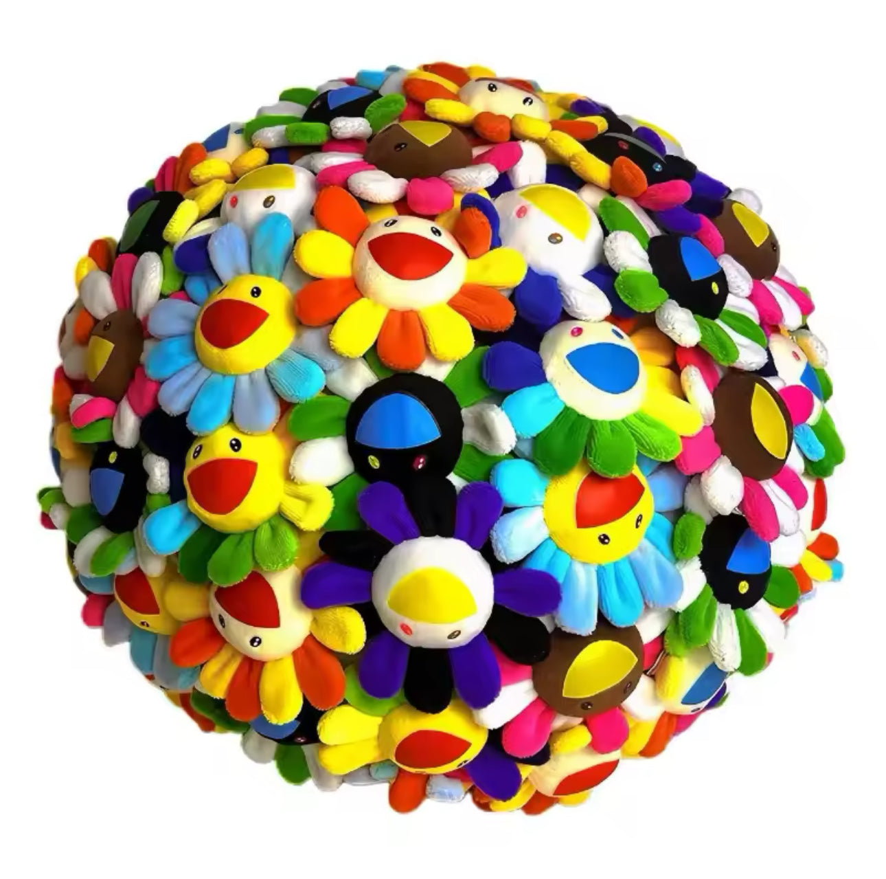 Takashi Murakami Flower Ball Stuffed Cushion