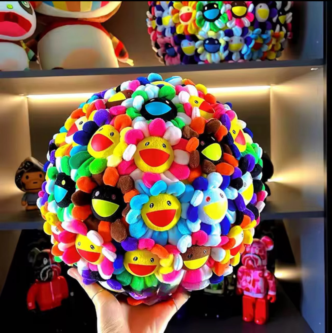 Takashi Murakami Flower Ball Stuffed Cushion