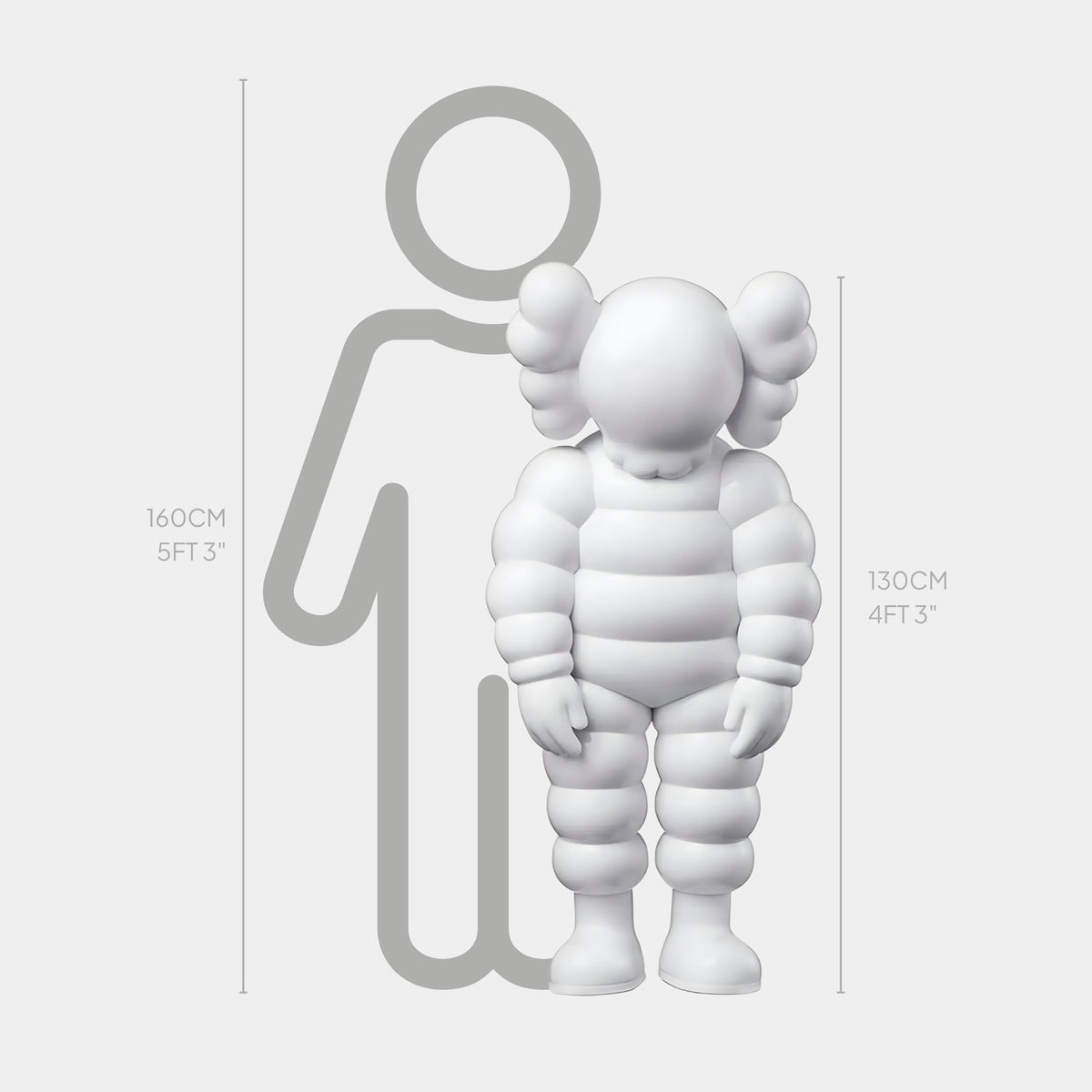 Cloud White Iconify Rollo Sculpture - 130cm