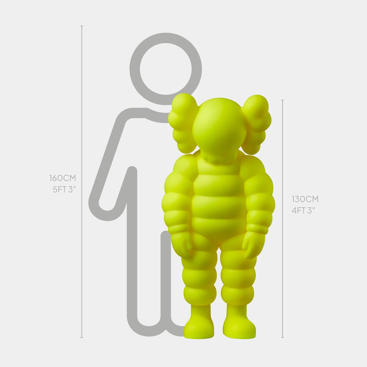 Citrus Yellow Iconify Rollo Sculpture - 130cm