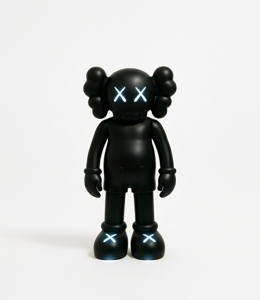 LED Black Iconify Sculpture