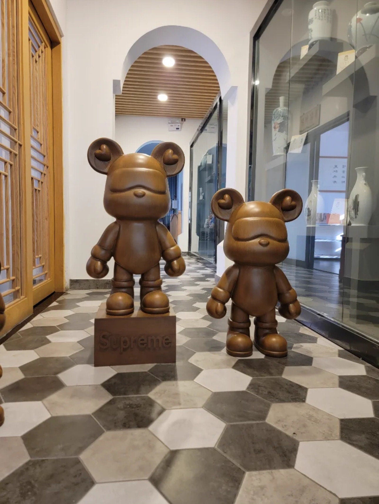 Cartoon Bear Sculpture