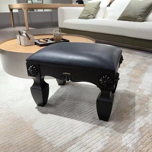 Chrome Hearts black stool