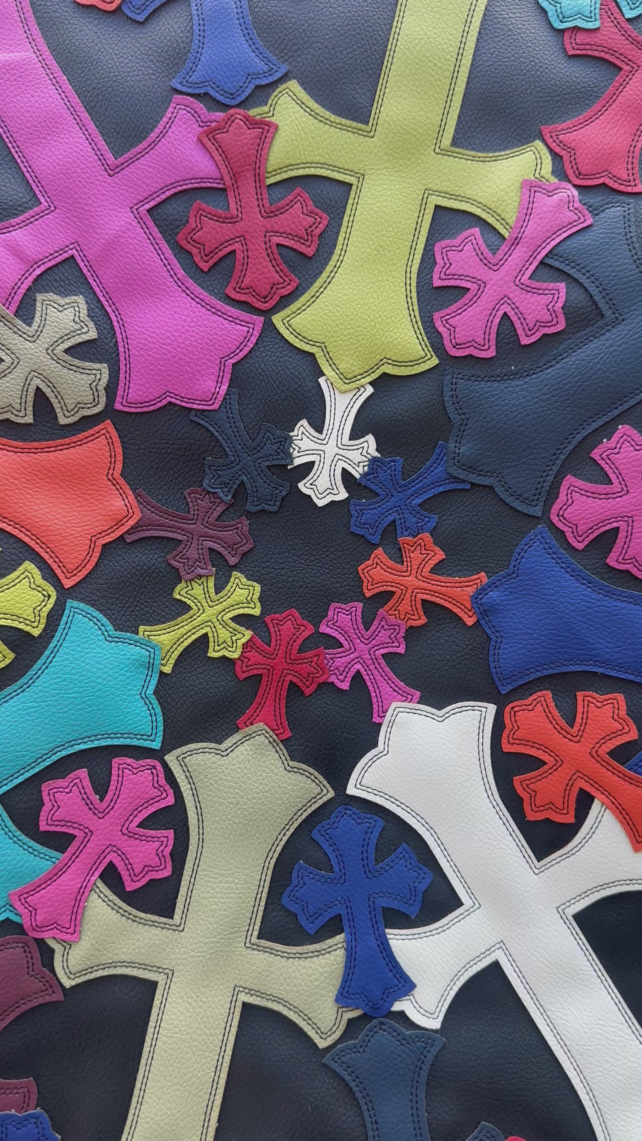 Beanbag with Gothic Crosses - Multicolor